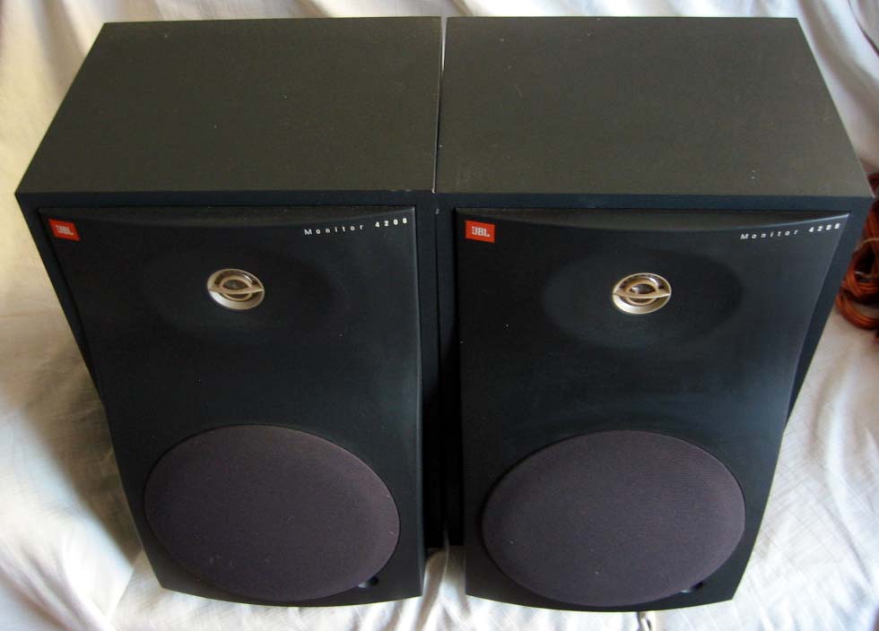 JBL 4208 2-Way 75W 8 OHM Monitor Hi Fi Stereo Speakers Made in USA