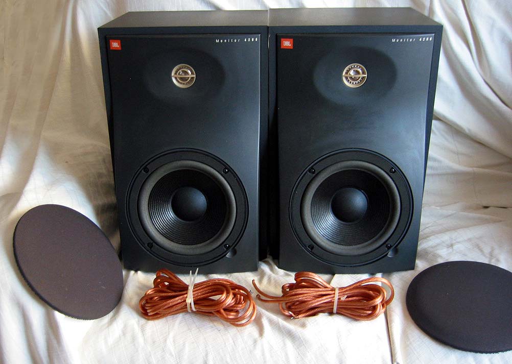 JBL 4208 2-Way 75W 8 OHM Monitor Hi Fi Stereo Speakers Made in USA